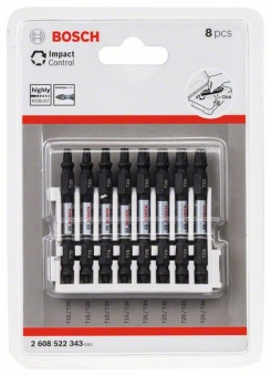 Упаковка бит для шуруповерта Torx T-15-T20/T25-T30 Impact Control, 8 шт. БОШ 2608522343 (2.608.522.343)